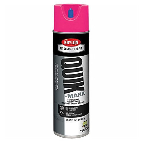 Krylon Industrial Quik-Mark SB Inverted Marking Paint Fluorescent Hot Pink
