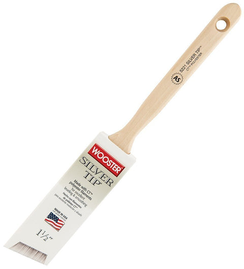 Wooster Brush 5221-1 1/2 Silver Tip 1 1/2 Inch Angle Sash Paintbrush 6 Pack
