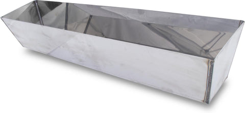 Marshalltown 6397 Heli-Arc Mud Pan 18" Heavy Gauge Stainless Steel Welded Corner