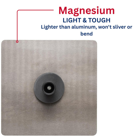 Marshalltown 5206D Plaster Hawk 13 in Magnesium Blade with Callus Preventer Handle