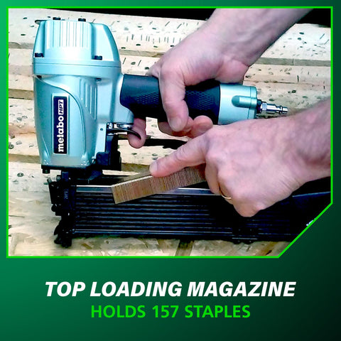 Metabo HPT N5024A2 Stapler Pneumatic Nailers Lathing 16 Gauge 1" Width 2" Length