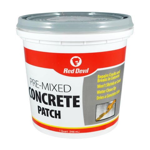 Red Devil 0644 Pre-Mixed Concrete Patch 1 Quart Gray Pack of 1