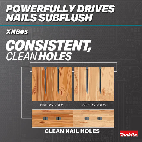 Makita XNB05Z 18V LXT Brushless Cordless 2-1/2 in 16 Ga Straight Finish Nailer