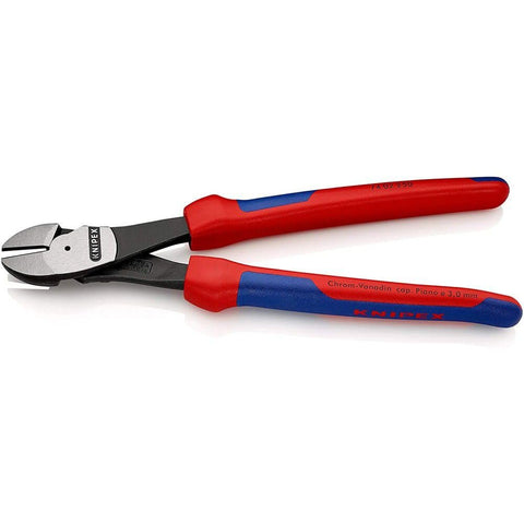 Knipex 7402250 10" Diagonal Cutters Comfort Grip High Leverage Cutting Pliers