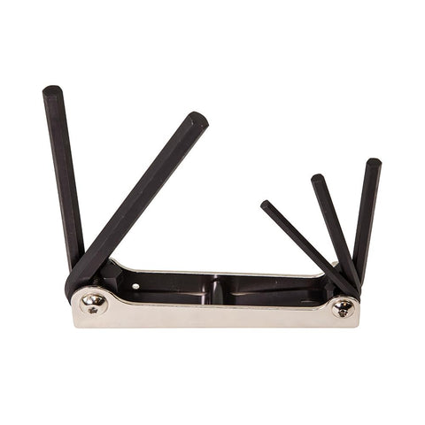 Klein Tools 70579 Folding Hex Key 5-Key SAE Allen Wrench Tool Set