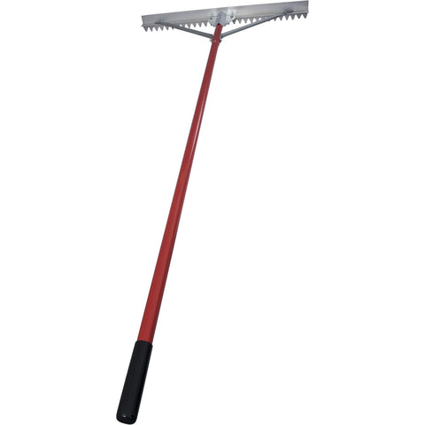 MARSHALLTOWN RED700101 Braced Asphalt Lute Rake, Sharp 36 Inch Blade, 72 Inch Aluminum Handle, Made in The USA
