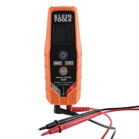 Klein Tools ET250 Voltage Meter, AC/DC Tester, Digital Multimeter, Low Voltage Tester with Batteries