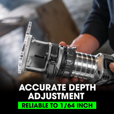 FLEX FX4221-Z 24V 1/4" 1.5HP Variable Speed Brushless Cordless Trim Router