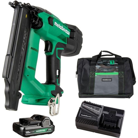 Metabo HPT NT1850DFTM 18V 2Ah Compact 18 Gauge Cordless Brad Nailer Ki