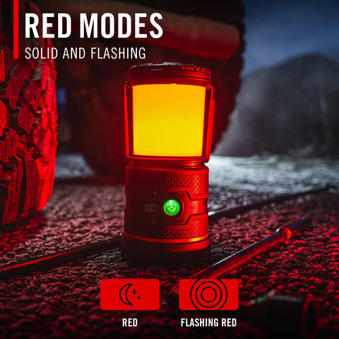 Coast EAL35R 1000 Lumen Voice-Controlled LED Emergency & Camping Area Lantern with Warm, Cool White, Day, Red & Red Flashing Mode, Power Bank Functionality - Ocean