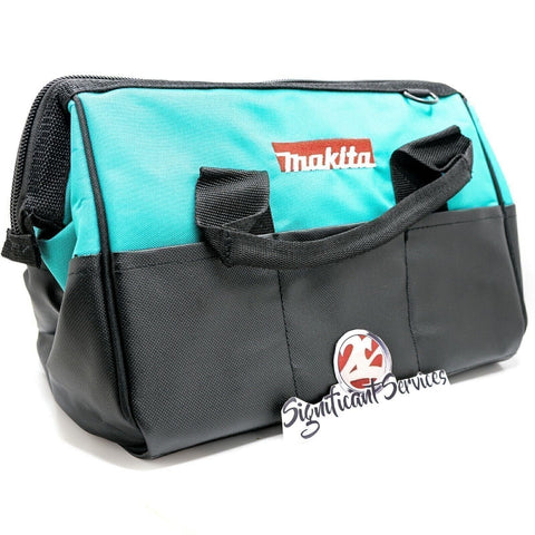 MAKITA Contractor Tool Bag Storage Case Outside Pockets 14" x 11" x 9" Strap