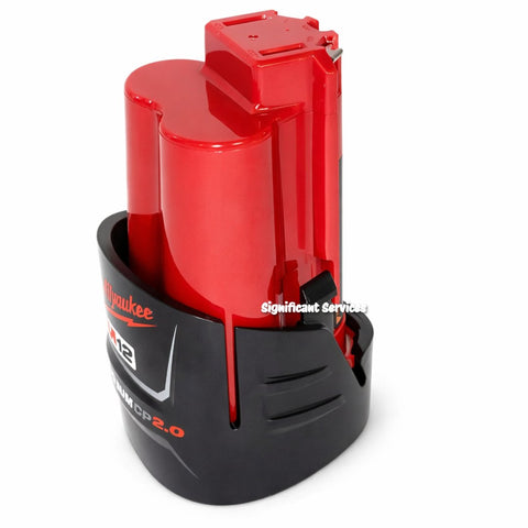 Milwaukee (2-Pack) 48-11-2420 M12 REDLITHIUM 2.0 Compact Battery Packs