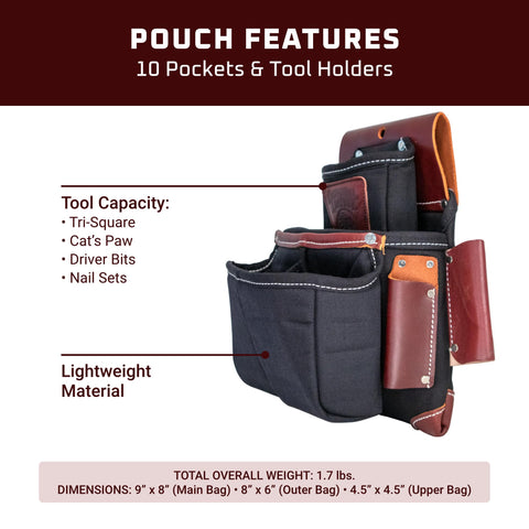 Occidental Leather B8064 OxyLights Fastener Bag with Double Outer Bag