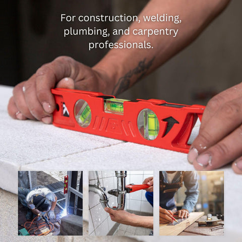 Kapro 923 Professional Cast Aluminum Torpedo Level Features DualView Plumb