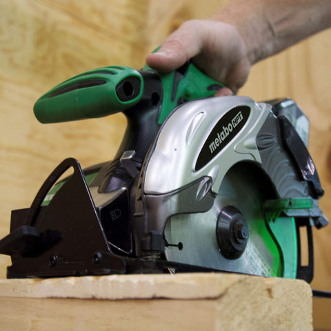 Metabo HPT 18V Cordless 6-1/2" Circular Saw | Tool Only | No Battery | Soft Grip Handle | Built-In Spotlight | Lifetime Tool Warranty | C18DSLQ4
