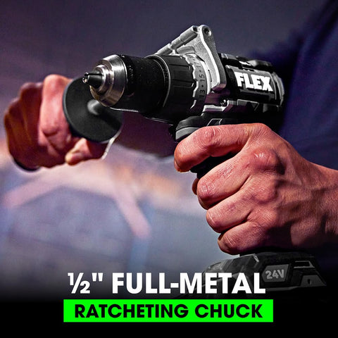 FLEX FX1171T-Z 24V Brushless Cordless 1/2" 2-Speed Drill Driver Turbo Mode New