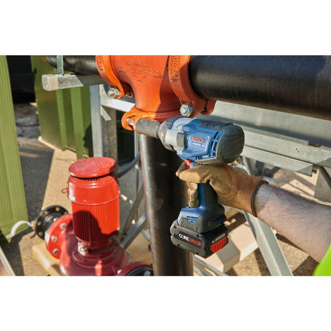 Bosch PROFACTOR GDS18V-770N 18V Cordless 3/4 In. Impact Wrench with Friction Ring and Thru-Hole, Battery Not Included , Blue