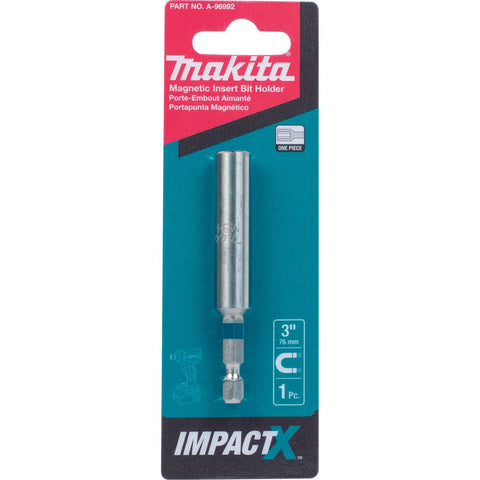 Makita A-99312 Impactx 3? One Piece Magnetic Insert Bit Holder, 10 Pack, Bulk