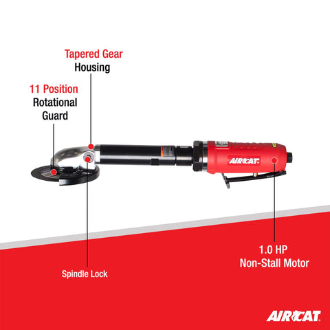 AIRCAT 6275-A 1.0 HP 4" Extended Inside Cut-Off Tool, 14,000 RPM
