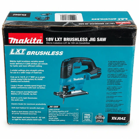 Makita XVJ04Z 18V LXT® Lithium-Ion Brushless Cordless Jig Saw, Tool Only