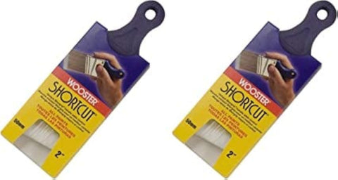Wooster Brush Q3211-2 Shortcut Angle Sash Paintbrush 2-Inch 2 Pack