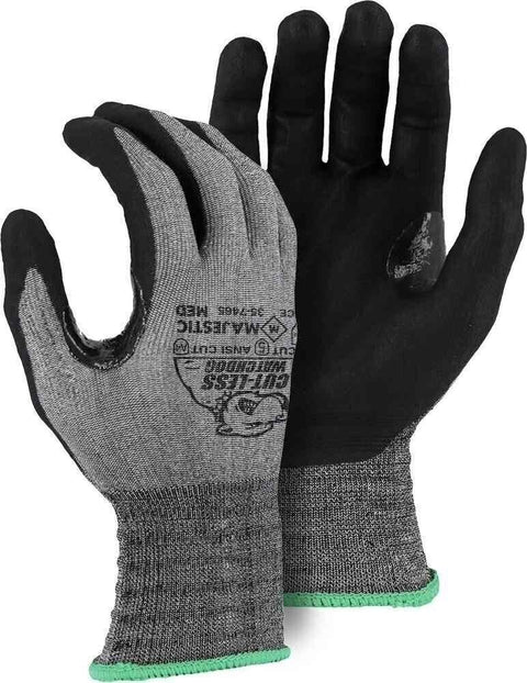 35-7465 Cut-Less Watchdog Glove with Foam Nitrile Palm Coating Black Large