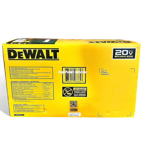 DEWALT DCS590B 20V MAX* XR Brushless Cordless 7-1/4 in. Circular Saw Tool Only