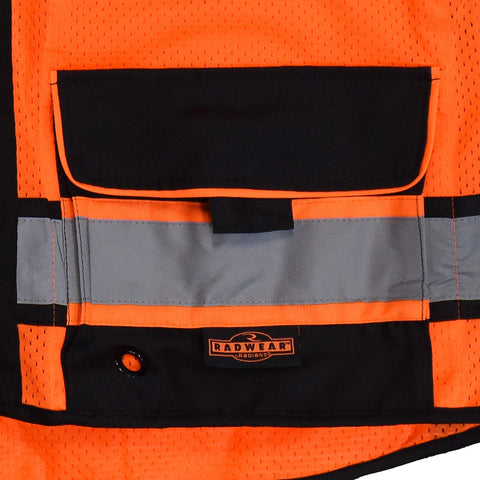 Radians SV65-2ZOM-XL Industrial Safety Vest, Orange, X-Large
