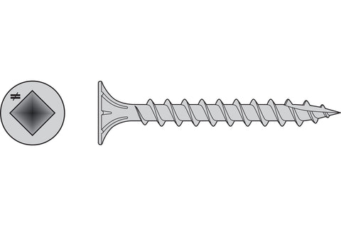 Simpson Strong-Tie T08C162WQM Fiber-Cement Screws #8 x 1-5/8" Type 316 #2 1000PK