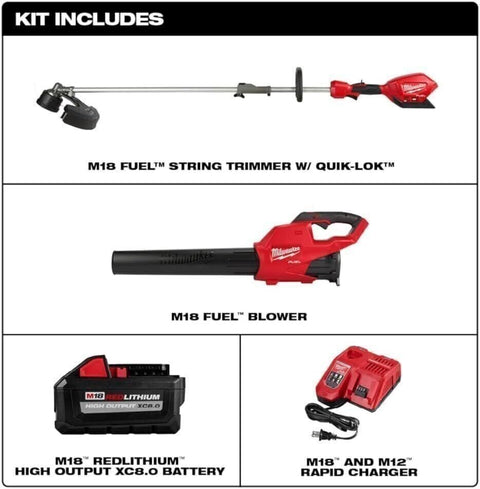 Milwaukee M18 Fuel 18-Volt Lithium-Ion Brushless Cordless Quik-LOK String...