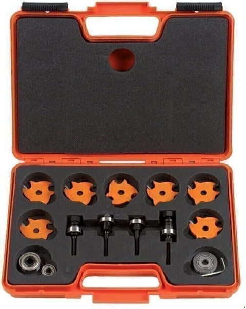 CMT 823.001.11 Slot Cutter Set in Carrying Case, 8mm bore, Carbide-Tipped