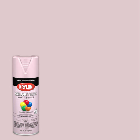 Krylon K05556007 COLORmaxx Spray Paint and Primer for Indoor/Outdoor Use, Satin
