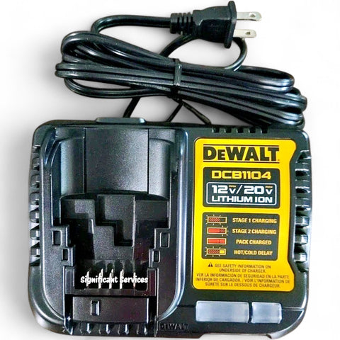 DEWALT DCB1104 20V Volt MAX Li-Ion Fast Battery Charger Replaces DCB115 DCB112