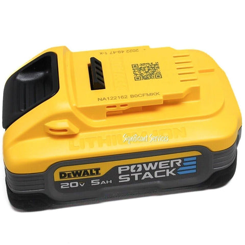 DEWALT DCBP520-2 20V MAX 5Ah Compact Li-Ion Powerstack Battery 2 Pack