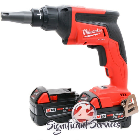 Milwaukee 2866-20 M18 Drywall FUEL Cordless Brushless Screw Gun 5.0Ah Batteries