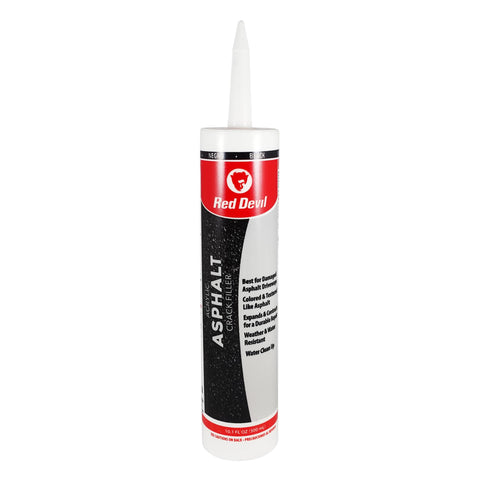 Red Devil 0637 Acrylic Asphalt Crack Filler Sealant, 1 Pack, Black