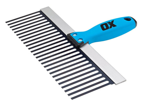 OX Tools  12 Inch Plasterer's Scarifier with OX Grip Handle for Surface Prep