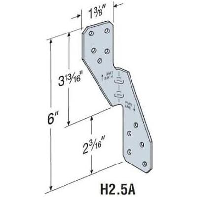 300 Pack Simpson Strong Tie H2.5A Hurricane Tie New Style