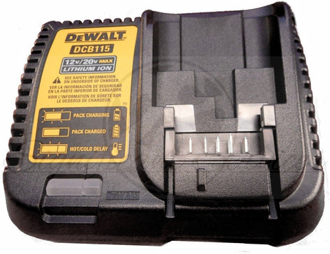 2 New Dewalt DCB115 12V 20V Max Li-ion Battery Charger replaces DCB107 DCB112