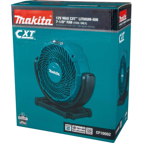 Makita CF100DZ 12V max CXT Lithium-Ion Cordless 7-1/8" Fan - Tool Only, Blue