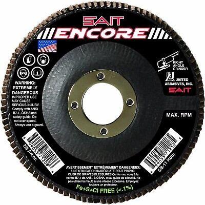 United Abrasives-SAIT 71225 Type 27 Encore Flap Disc, 5-Inch x 7/8-Inch Z...