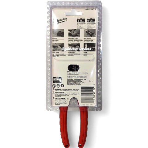 Milwaukee 48-22-3079 6-In-One Combination Wire Stripping and Reaming Pliers f...