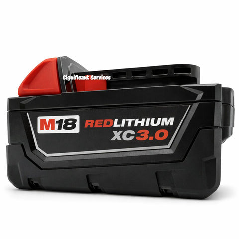 2 GENUINE Milwaukee 48-11-1828 M18 18V 3.0 AH Batteries XC Red Lithium 18 Volt