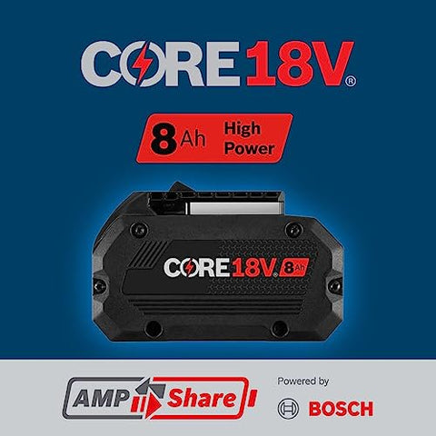 BOSCH GBA18V80 18V CORE18V® Lithium-Ion 8 Ah High Power Battery