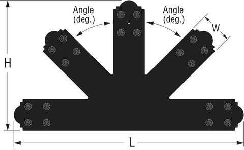 Simpson Strong-Tie APGP1212	Outdoor Accents Mission Gable Plate 12:12 Pitch