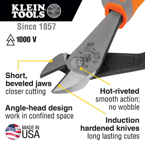Klein 9418R 1000V Insulated 6pc Tool Set Cutter Pliers Screwdriver Wire Stripper