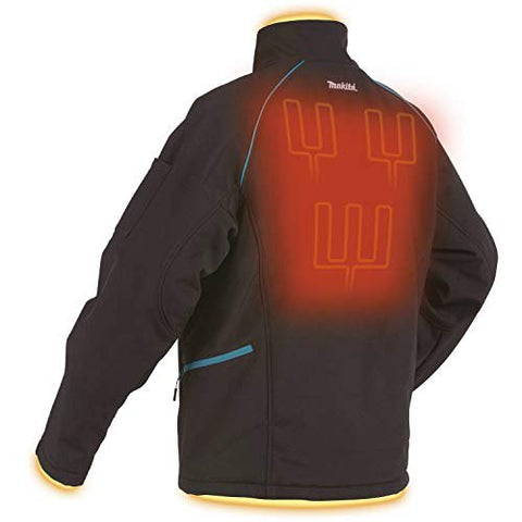 Makita DCJ205Z2XL 18V LXT® Lithium-Ion Cordless Heated Jacket, Jacket Only (Black, 2XL)