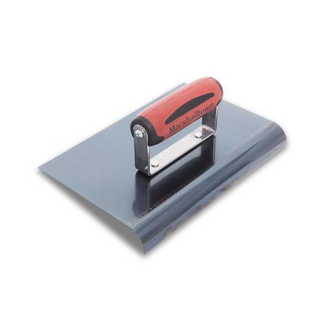 MARSHALLTOWN 164BD Straight Concrete Edger, 9 x 6 Blue Steel Blade, 1/2 Lip x 3/8 Radius, Made In The USA