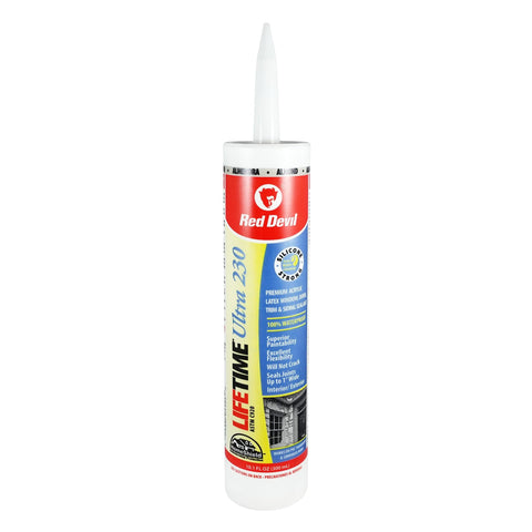 Red Devil 077020 230 Lifetime Ultra Premium Elastomeric Acrylic Latex Sealant, 1