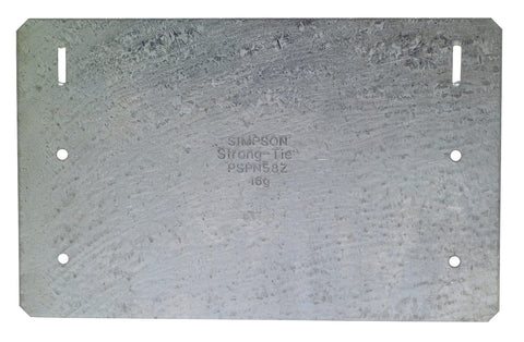 Simpson Strong-Tie PSPN58Z Protecting Shield Plate 5x8 16Gauge ZMAX Steel 25PK